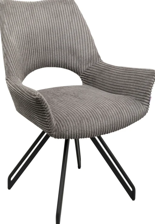 KARE Design Sedia girevole Rich grigio scuro - KARE> Sedie