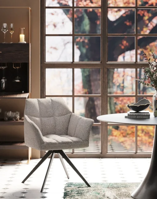 KARE Design Sedia girevole Thinktank grigio - KARE> Sedie