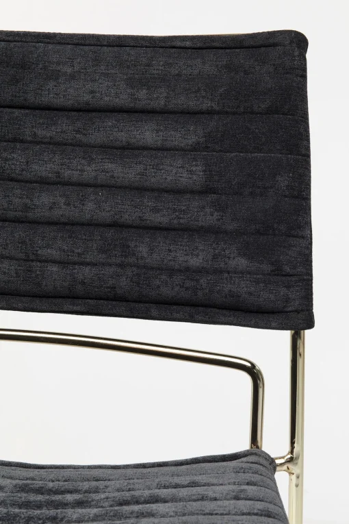 KARE Design Sedia Hugo Nero/Oro - KARE> Sedie
