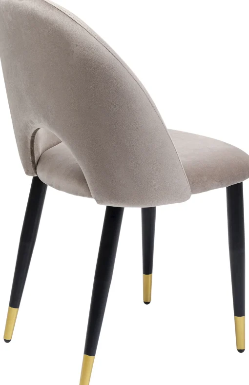 KARE Design Sedia Iris Velluto Beige - KARE> Sedie