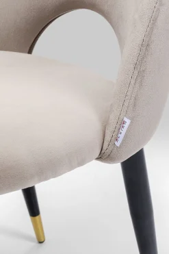 KARE Design Sedia Iris Velluto Beige - KARE></noscript> Sedie
