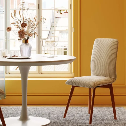 KARE Design Sedia Lara Cord crema - KARE> Sedie