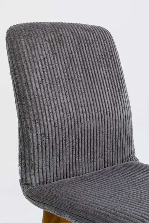 KARE Design Sedia Lara Cord grigio - KARE> Sedie