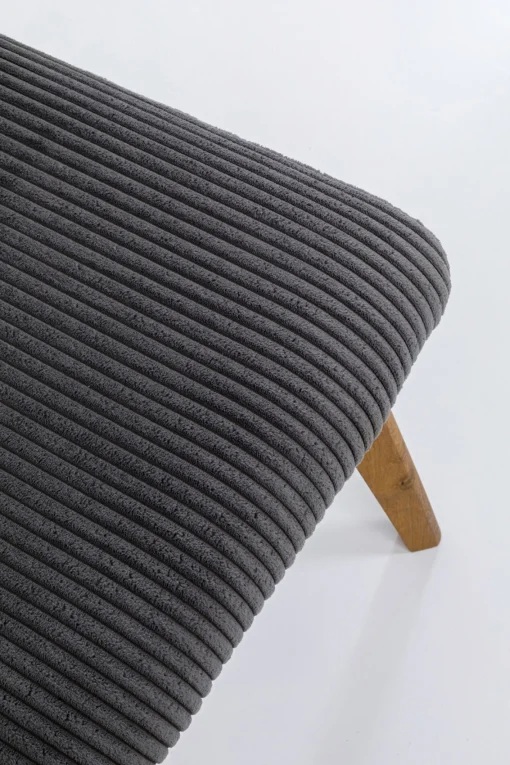 KARE Design Sedia Lara Cord grigio - KARE> Sedie