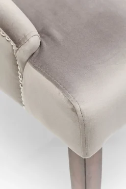 KARE Design Sedia Prince in velluto grigio - KARE></noscript> Sedie