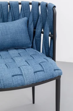 KARE Design Sedia Staten Island blu - KARE></noscript> Sedie