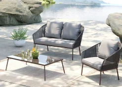 KARE Design Set Elba grigio Quattro Outdoor (4/parti) - KARE></noscript> Divani