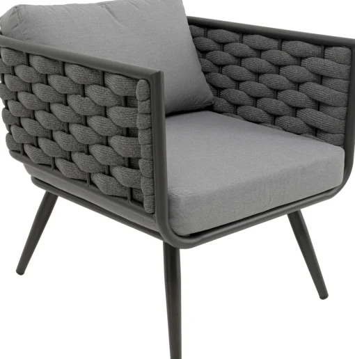 KARE Design Set poltrone Rimini antracite (4/pz.) - KARE> Divani