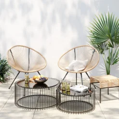 KARE Design Sgabello Acapulco naturale - KARE> Sgabello