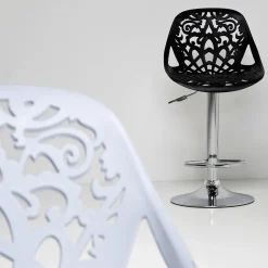 KARE Design Sgabello Bar Ornament Bianco - KARE> Sgabelli Bar