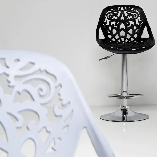 KARE Design Sgabello Bar Ornament Bianco - KARE> Sgabelli Bar