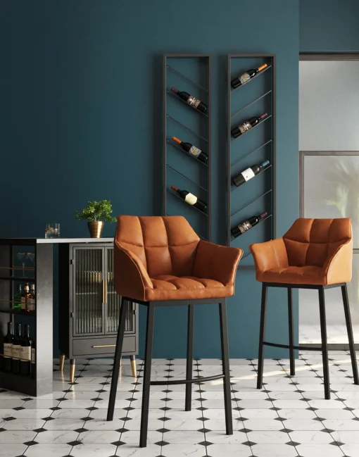 KARE Design Sgabello bar ThinkThank quattro marrone - KARE> Sgabelli Bar
