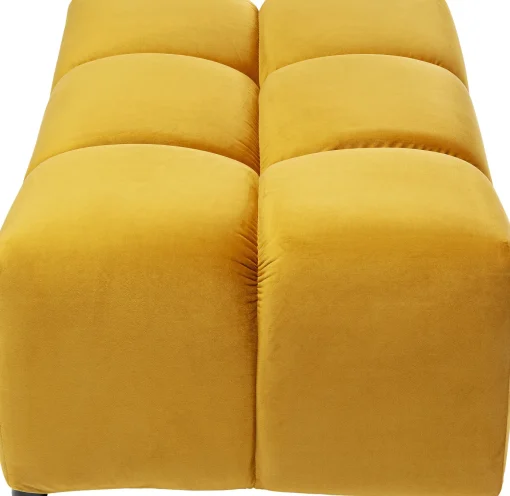 KARE Design Sgabello Belami velluto ambra - KARE> Pouf