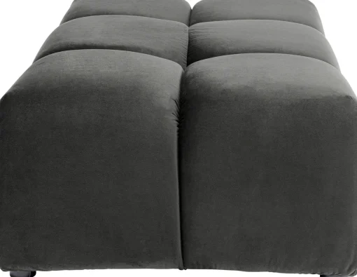 KARE Design Sgabello Belami velluto grigio - KARE> Pouf