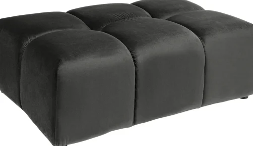 KARE Design Sgabello Belami velluto grigio - KARE> Pouf