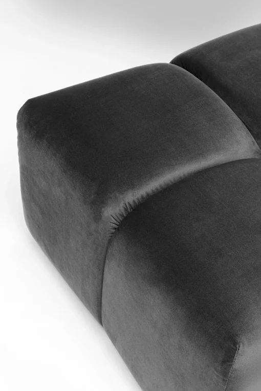 KARE Design Sgabello Belami velluto grigio - KARE> Pouf