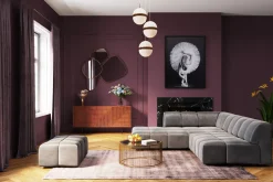 KARE Design Sgabello Belami velluto grigio - KARE></noscript> Pouf
