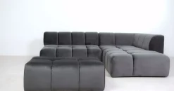 KARE Design Sgabello Belami velluto grigio - KARE></noscript> Pouf