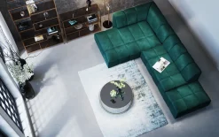 KARE Design Sgabello Belami velluto verde scuro - KARE></noscript> Pouf