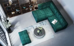 KARE Design Sgabello Belami velluto verde scuro - KARE></noscript> Pouf