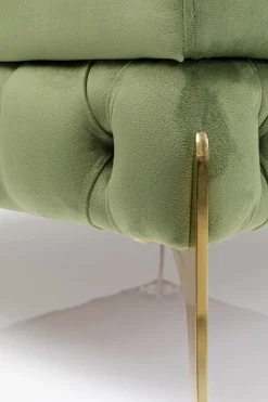 KARE Design Sgabello Bellissima velluto verde 80 - KARE></noscript> Pouf