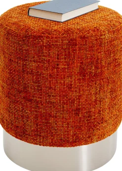 KARE Design Sgabello Berry High Silber arancione Ø39cm - KARE> Pouf