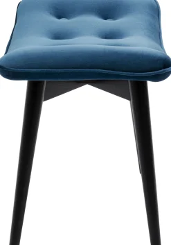 KARE Design Sgabello Black Vicky velluto petrolio 59x37cm - KARE></noscript> Sgabello|Pouf