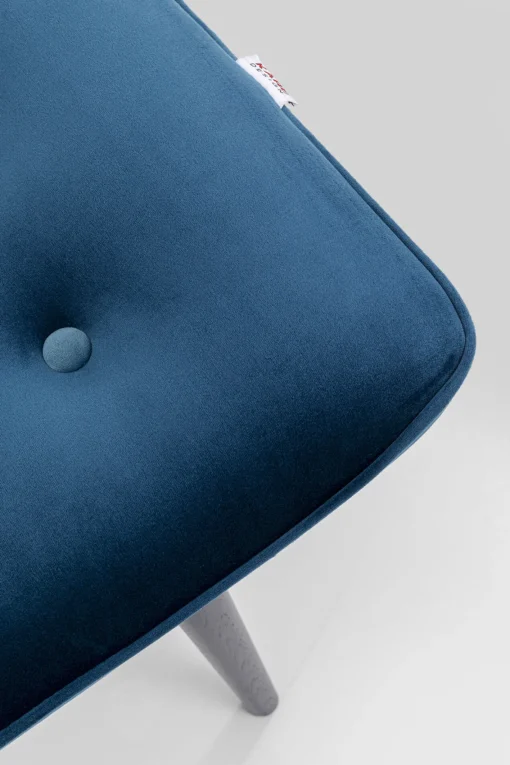 KARE Design Sgabello Black Vicky velluto petrolio 59x37cm - KARE> Sgabello|Pouf