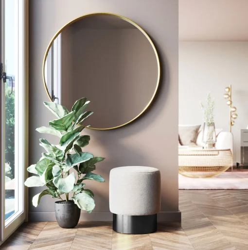 KARE Design Sgabello Cherry crema nero Ø36cm - KARE> Pouf