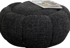KARE Design Sgabello Peppo Bloom Melange nero Ø72cm - KARE></noscript> Pouf