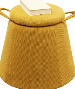 KARE Design Sgabello Thimble giallo Ø51cm - KARE></noscript> Pouf