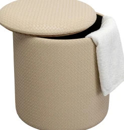 KARE Design Sgabello Venezia Storage Crema Ø40cm - KARE></noscript> Pouf