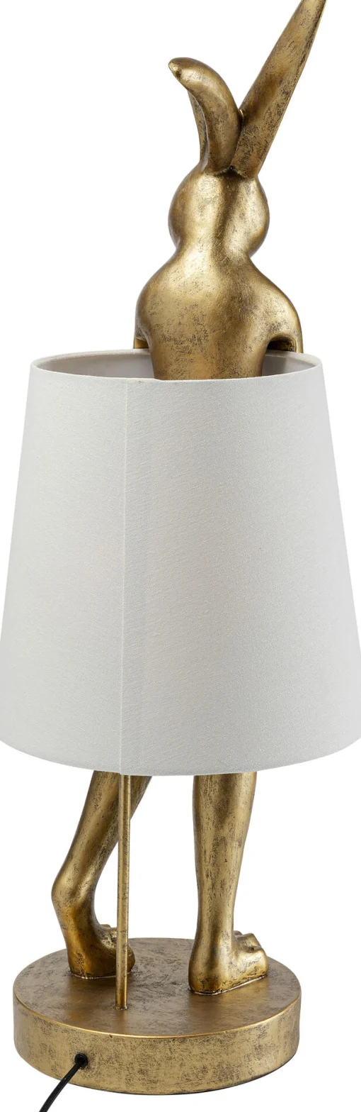 KARE Design TABLE LAMP ANIMAL RABBIT GOLD/WHITE 88CM - KARE> Lampade Da Tavolo