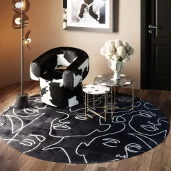 KARE Design Tappeto Art Faces Ø250cm - KARE></noscript> Tappeti