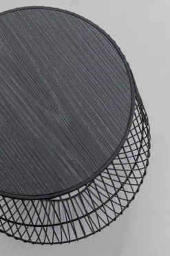 KARE Design Tavolino Beam Nero Ø40cm - KARE> Tavolo Basso