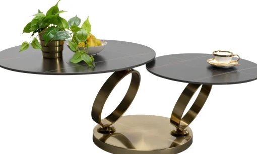 KARE Design Tavolino Beverly Gold 132x80cm - KARE> Tavolo Basso