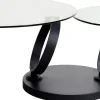 KARE Design Tavolino Beverly Trasparente Nero 132x80cm - KARE> Tavolo Basso