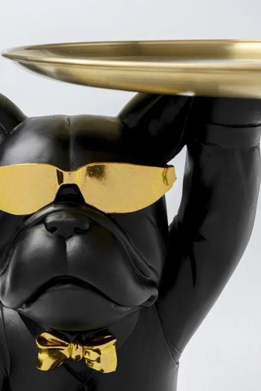 KARE Design Tavolino d appoggio Cool Bulldog Tray Schwarz 34x5 - KARE> Tavolo Basso