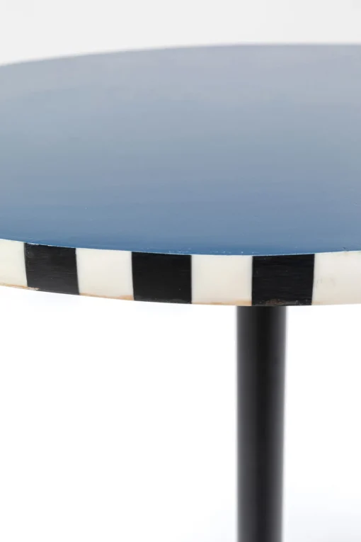 KARE Design Tavolino d appoggio Domero Race blu Ø40cm - KARE> Tavolo Basso