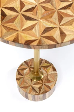 KARE Design Tavolino d appoggio Domero Geo ottone Ø40cm - KARE> Tavolo Basso