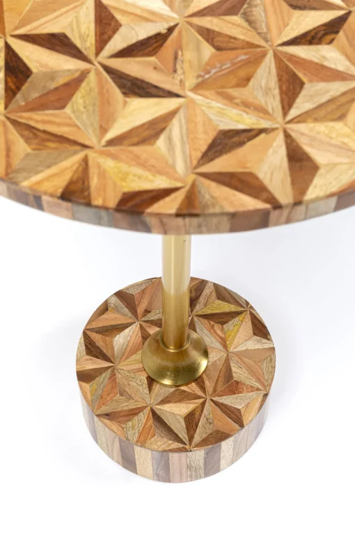 KARE Design Tavolino d appoggio Domero Geo ottone Ø40cm - KARE> Tavolo Basso