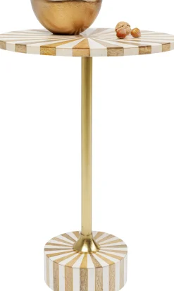 KARE Design Tavolino d appoggio Domero Cirque ottone bianco Ø4 - KARE> Tavolo Basso