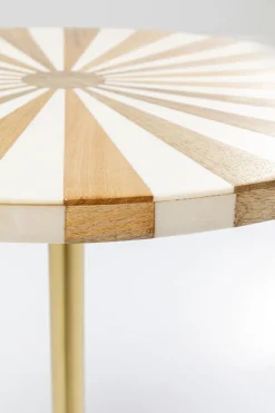 KARE Design Tavolino d appoggio Domero Cirque ottone bianco Ø4 - KARE> Tavolo Basso