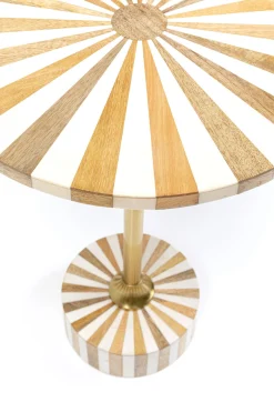 KARE Design Tavolino d appoggio Domero Cirque ottone bianco Ø4 - KARE></noscript> Tavolo Basso