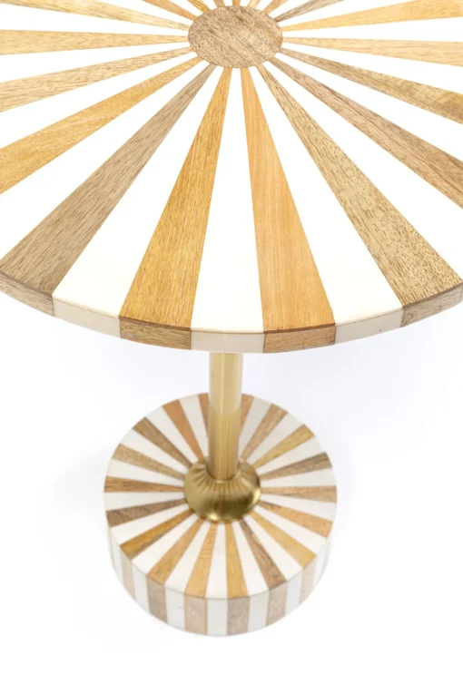 KARE Design Tavolino d appoggio Domero Cirque ottone bianco Ø4 - KARE> Tavolo Basso