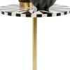 KARE Design Tavolino d appoggio Domero Star nero bianco Ø40cm - KARE> Tavolo Basso