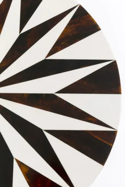 KARE Design Tavolino d appoggio Domero Star nero bianco Ø40cm - KARE> Tavolo Basso