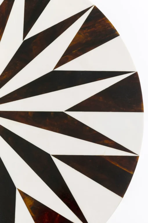 KARE Design Tavolino d appoggio Domero Star nero bianco Ø40cm - KARE> Tavolo Basso