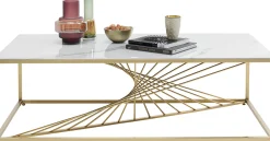 KARE Design TAVOLINO DA CAFFÈ ART MARBLE VETRO 140X70CM - KARE> Tavolo Basso