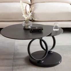 KARE Design Tavolino da caffè Beverly nero 133x80cm - KARE></noscript> Tavolo Basso